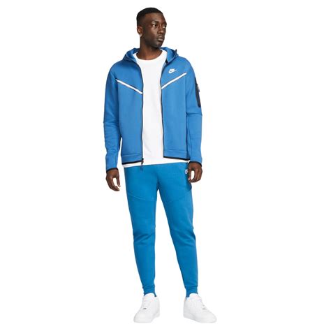 nike tech fleece broek blauw wit|Blauw Tech Fleece .